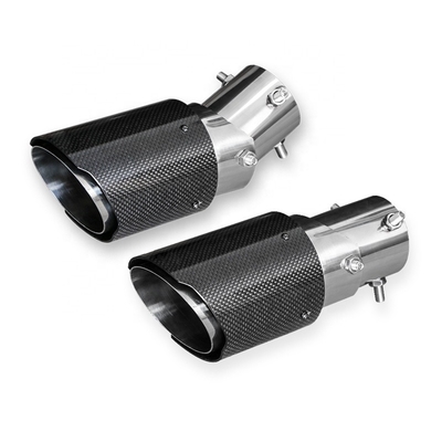New Product Yaoyue Car Auto Real Carbon Automotive Fiber Adjustable Exhaust Tips Muffler End Tip Pipes Tail Throat