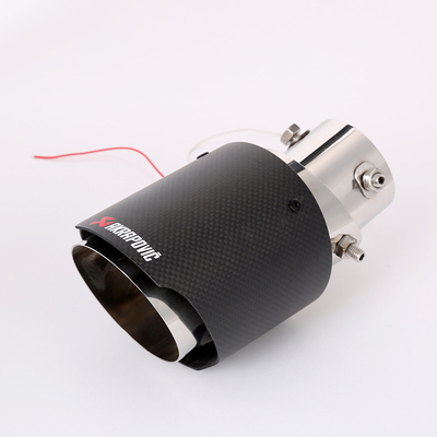 Akrapovic Exhausts Auto Carbon Fiber Stainless Steel Pipe Car Exhaust Tips Tail Tail Bright Throat