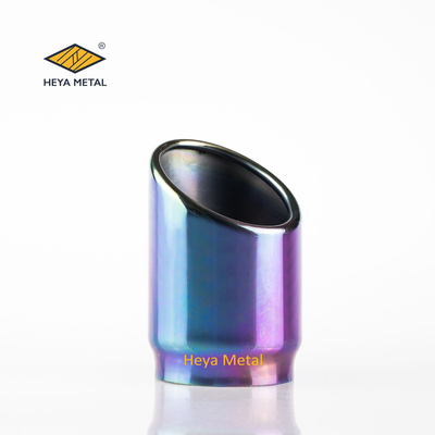 SS304 Stainless Steel 3*3 Inlet 4&quot; Outlet Cable Exhaust Tips Chrome Flexible Downpipe Exhaust Pipes For Car Muffler Exhaust System