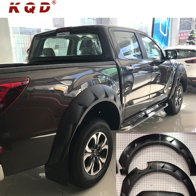 Pre-attached with hot selling new 3M glue style injection car wheel arch fender flares 4x4 auto accessories for BT-50 accessories